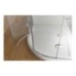 HAWA Box doccia Circolare finitura cromo 80 cm trasparente (misura 78/80-78/80 h.185 raggio 55)