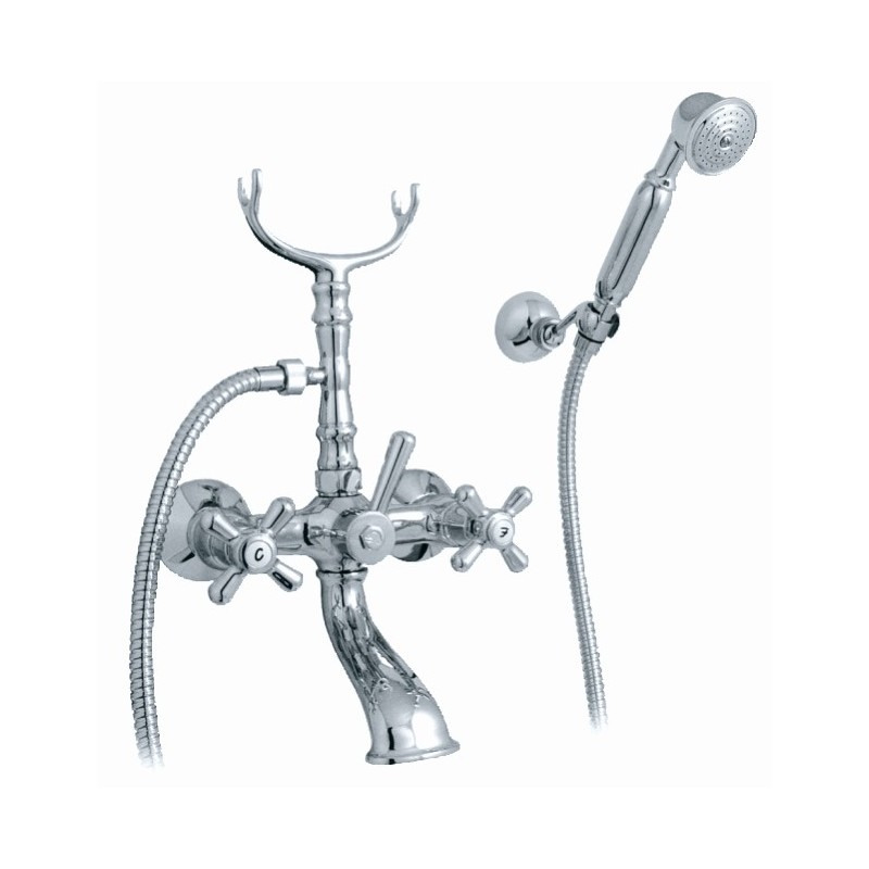 MAYA gruppo vasca con doccia duplex finitura cromo