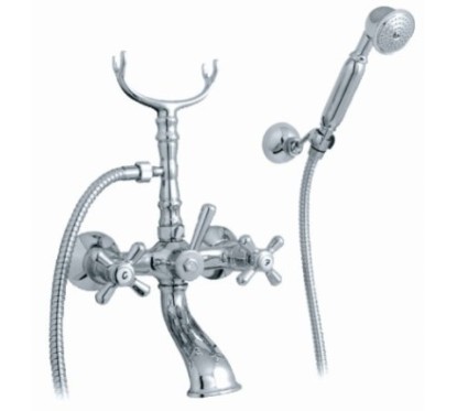 MAYA gruppo vasca con doccia duplex finitura cromo