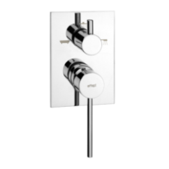 CHET Monocomando doccia incasso tre uscite finitura cromo