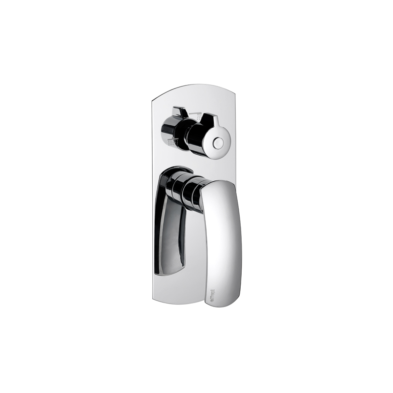 FLO Monocomando doccia incasso tre uscite finitura cromo