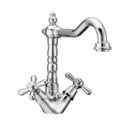 ERICE Gruppo monoforo lavabo scarico 1”1/4 finitura cromo