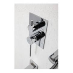 THOR Monocomando doccia incasso tre uscite finitura cromo