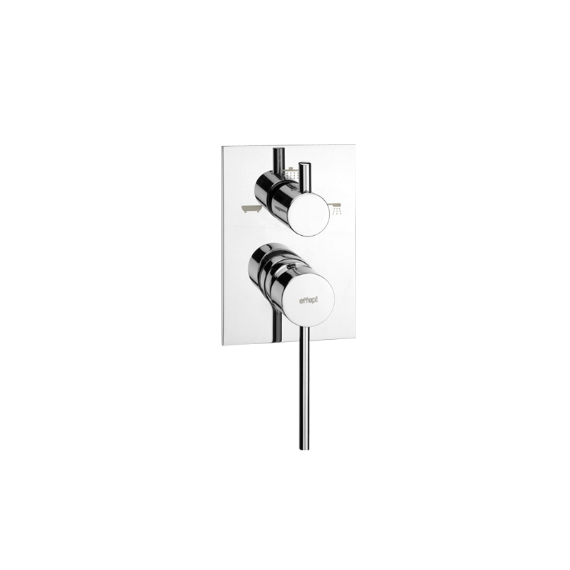THOR Monocomando doccia incasso tre uscite finitura cromo