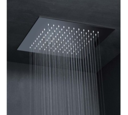 RAIN-S Soffione da Incasso quadro in acciaio inox 36x36 finitura cromo