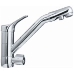 TREND monocomando lavello monoforo 3 vie finitura cromo