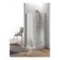 ARTIKA DOOR Porta battente finitura argento satinato 70 cm trasparente (misura 68/73 h.185)