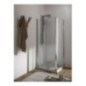 SALOON DOOR Porta 2 ante battente finitura bianco 70 cm trasparente (misura 66/71 h.185)