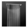 MALDIVE 114 Soffione rettangolare saldato 250x400 getto a pioggia in acciaio inox finitura satinato
