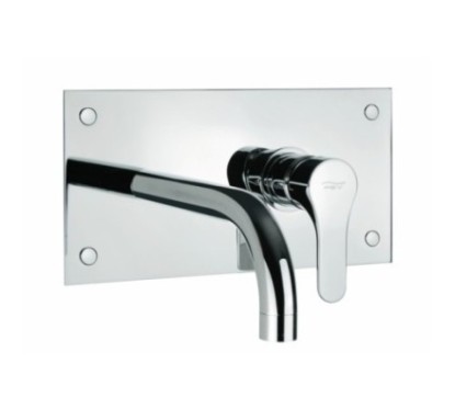 FLY monocomando lavabo da incasso senza scarico finitura cromo