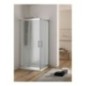 DIRK Box doccia Angolare scorrevole finitura bianco 80 cm trasparente (misura 77/80-77/80 h.185)