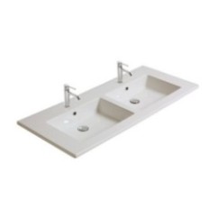 PLUS DESIGN lavabo 121x51 doppio bacino