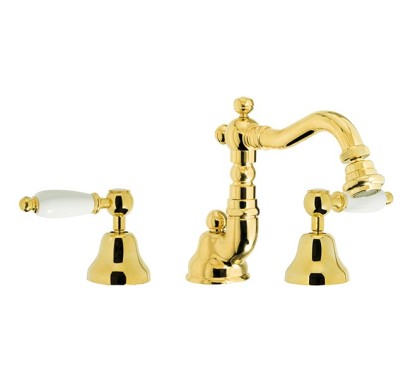 QUEEN Batteria bidet con scarico automatico finitura dark copper