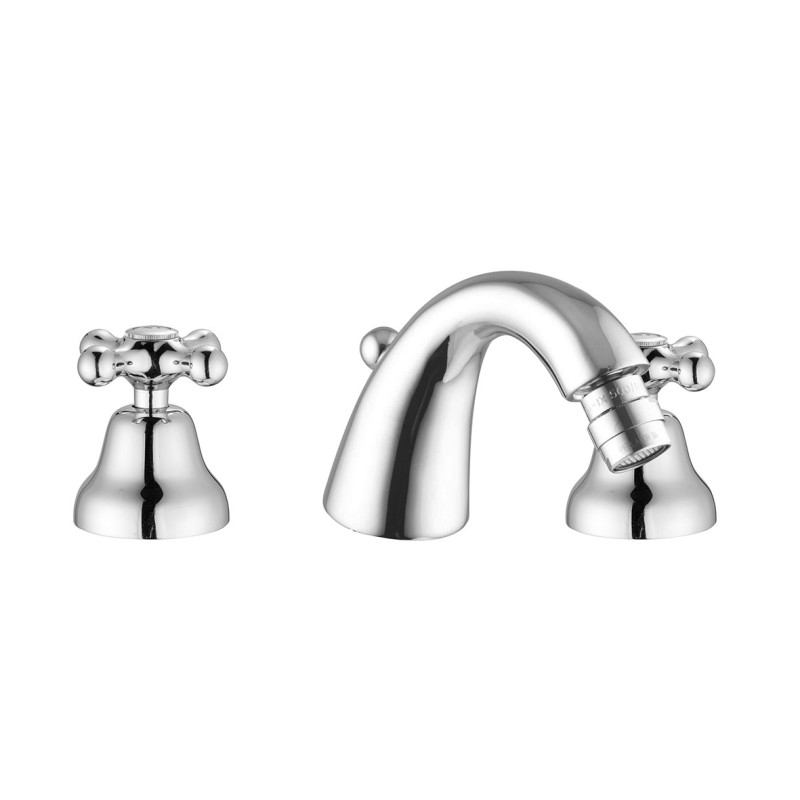 MAREA Batteria bidet con scarico finitura cromo