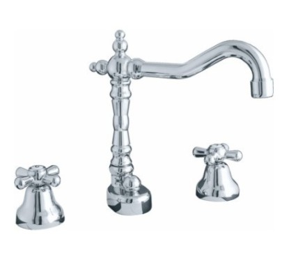 MAYA batteria lavabo decò con scarico finitura cromo