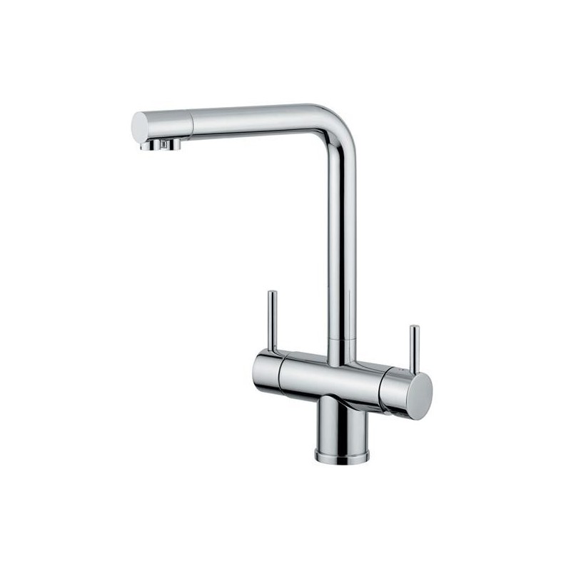 IDEALAQUA miscelatore cucina a 5 vie separate finitura cromo
