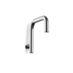 Soffione a parete diam.35 in acciaio inox finitura acciaio spazzolato