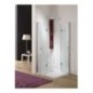 VEGA Box doccia Angolare con porte soffietto con cerniera finitura cromo 80 cm (misura 78/80-78/90 h.185)