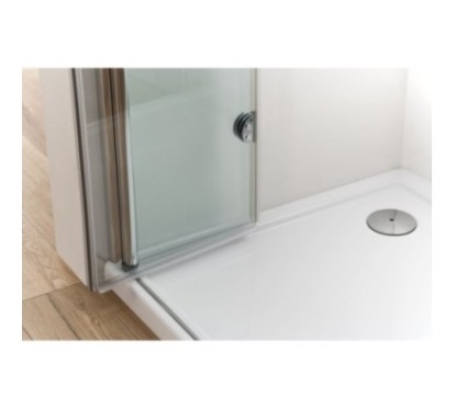 VEGA Box doccia Angolare con porte soffietto con cerniera finitura cromo 80 cm (misura 78/80-78/90 h.185)