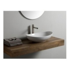 VESSEL lavabo d'appoggio finitura bianco lucido