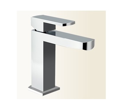 SOPHIE miscelatore monocomando lavabo senza scarico finitura nickel spazzolato