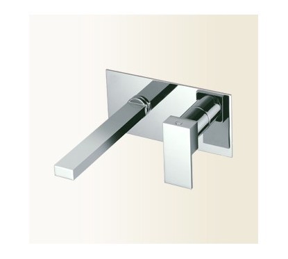NEW SPACE Miscelatore monocomando per lavabo ad incasso finitura cromo