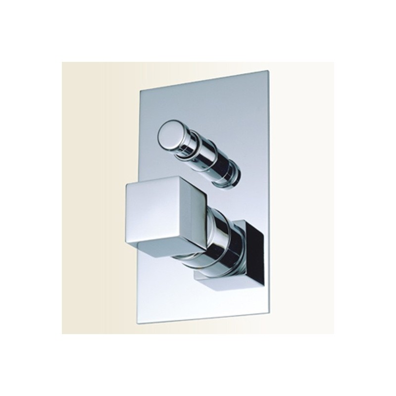 RUBIK miscelatore monocomando doccia incasso con deviatore finitura cromo