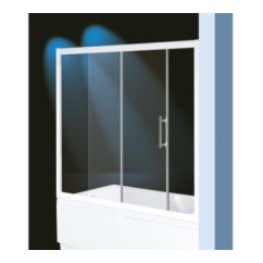 BLOOM BATH Sopravasca finitura bianco 115 cm trasparente (misura 110/115 h.140)