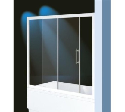 BLOOM BATH Sopravasca finitura bianco 115 cm trasparente (misura 110/115 h.140)