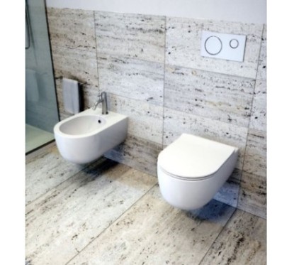 MILADY vaso sospeso "rimless" + coprivaso