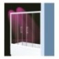 ZED BATH Sopravasca finitura bianco 115 cm trasparente (misura 110/115 h.140)