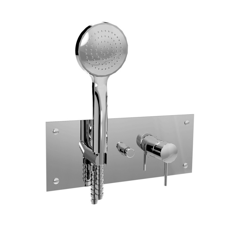 TRENDY Monocomando incasso doccia con deviatore e kit doccia finitura cromo