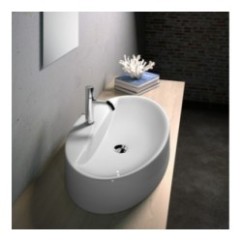 NICOLE lavabo monoforo da appoggio