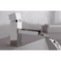 CUBE WATERFALL monocomando lavabo con bocca a cascata finitura cromo