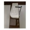 SWEET lavabo d'appoggio sx finitura bianco lucido