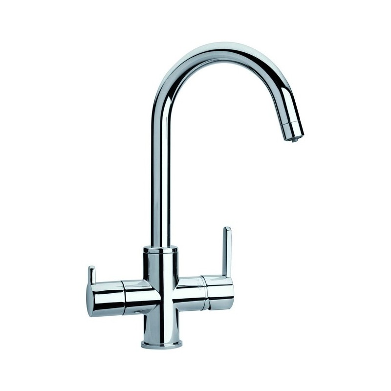 FLO60 miscelatore monocomando a 3 vie finitura cromo