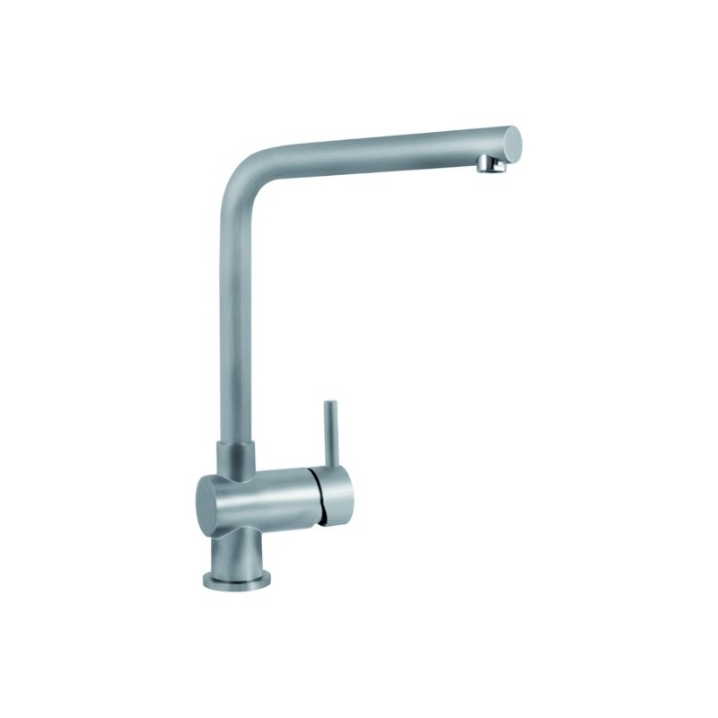 INOXA31S miscelatore monocomando in acciaio inox con canna a 90°