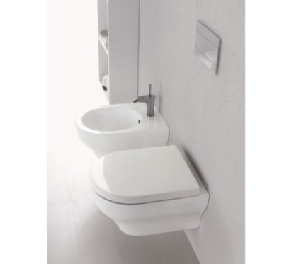 CLEAR bidet sospeso bianco opaco