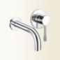 GRILLO Miscelatore per lavabo ad incasso, canna 200 mm finitura cromo