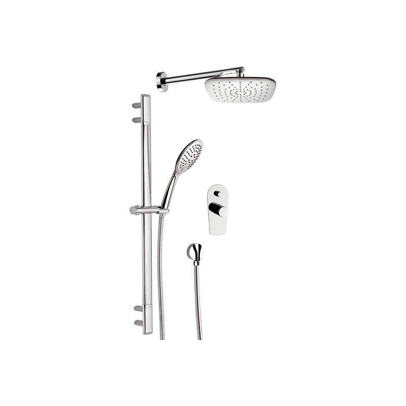 FUSION Set doccia completo finitura cromo