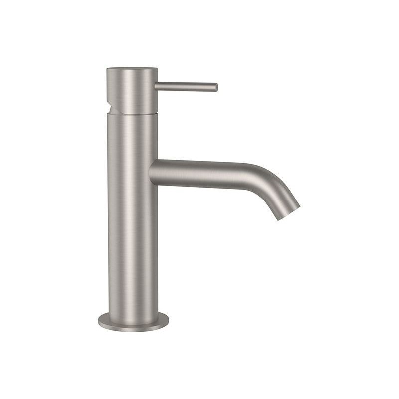 TOKYO STEEL Monocomando lavabo in acciaio inox senza scarico