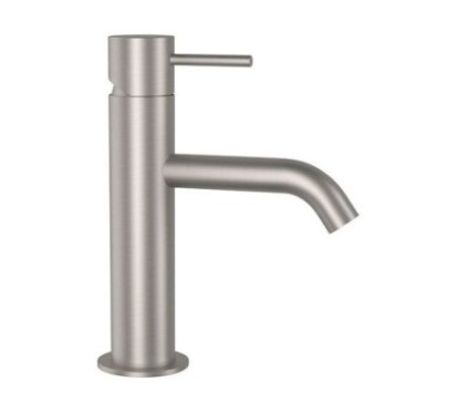 TOKYO STEEL Monocomando lavabo in acciaio inox senza scarico