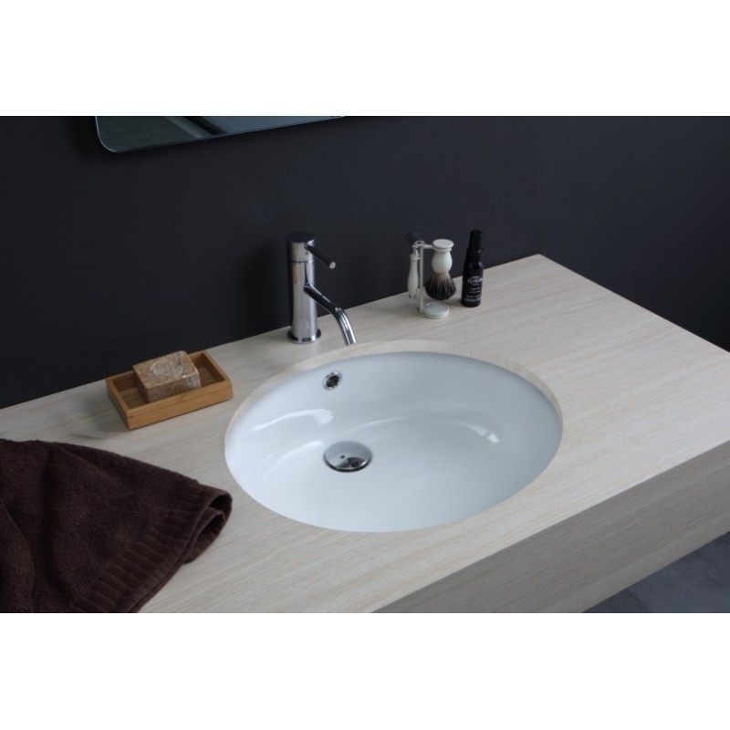 TRIUMPH lavabo sottopiano finitura bianco lucido