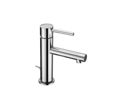 DOMUS miscelatore monocomando per lavabo finitura silver