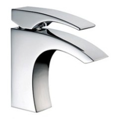 LASER Monocomando lavabo con scarico automatico finitura cromo