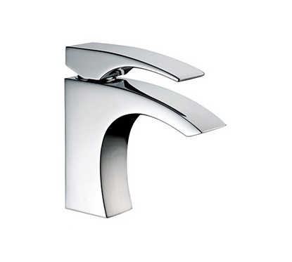 LASER Monocomando lavabo con scarico automatico finitura cromo