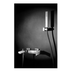 H-UNO Gruppo vasca con duplex e flessibile doppia aggraffatura finitura cromo