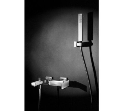 H-UNO Gruppo vasca con duplex e flessibile doppia aggraffatura finitura cromo