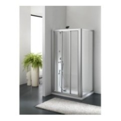 ZENITH DOOR Porta 3 ante scorrevoli finitura bianco 80 cm acrilico (misura 76/82 h.185)