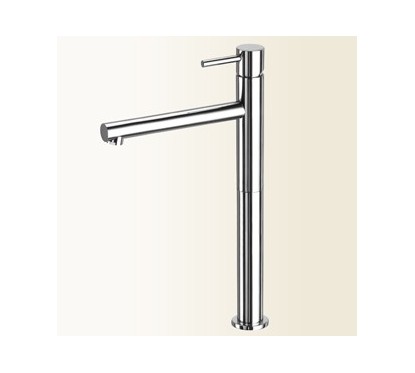 HEOS Miscelatore per lavabo con prolunga 130 mm e bocca lunga finitura cromo
